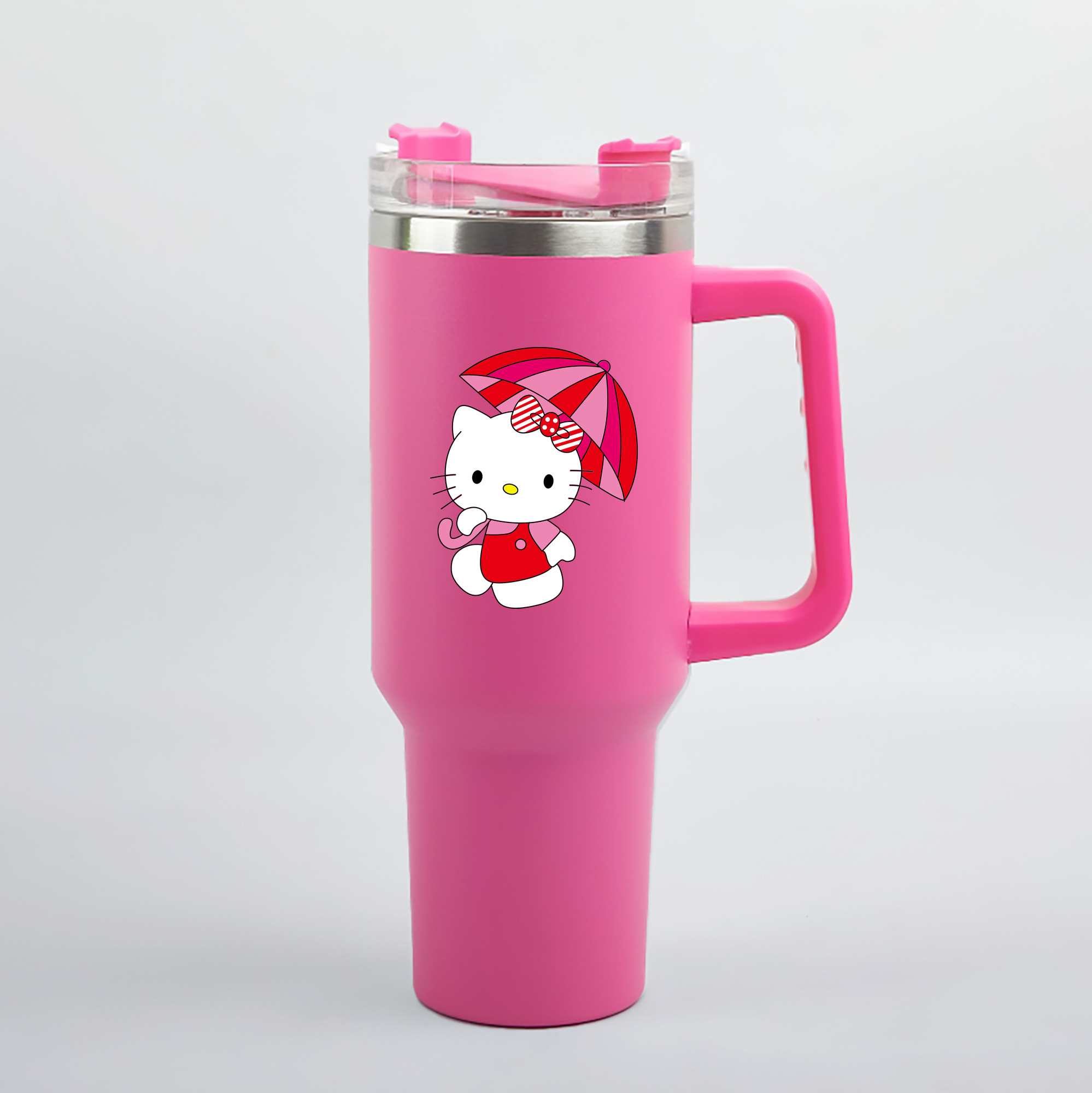 （画像用） Hello Kitty ハローキティ 1200mL車用タンブラー（カラープリント）